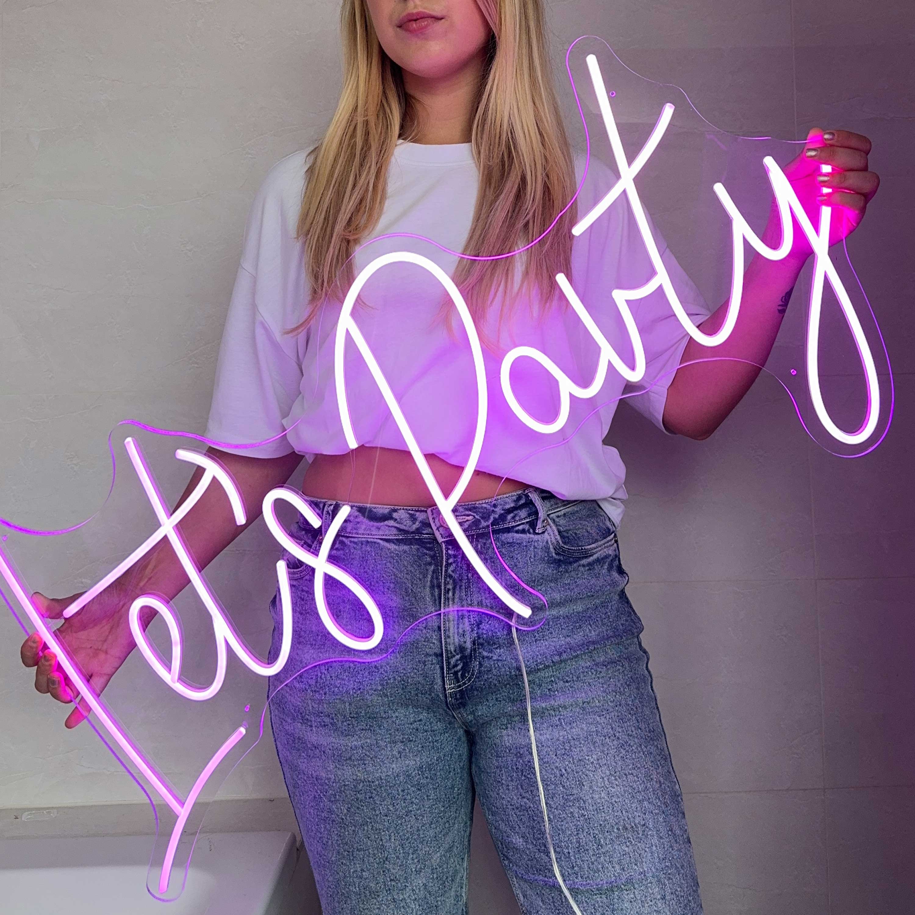 Neon Schild Lets Party