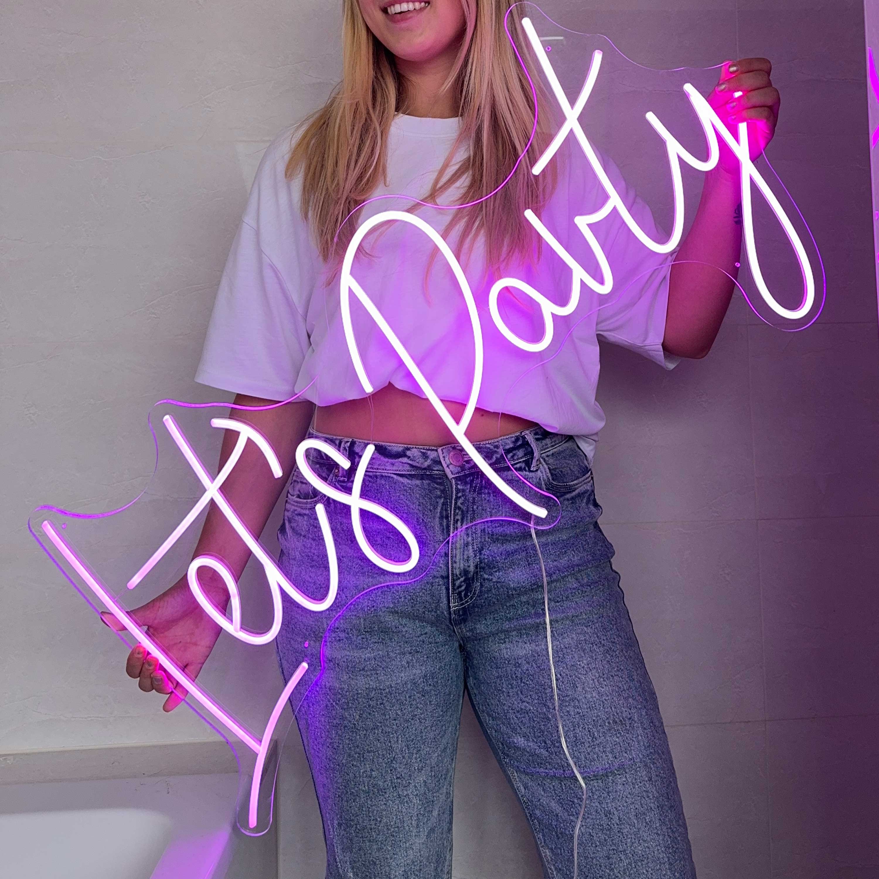 Neon Schild Lets Party