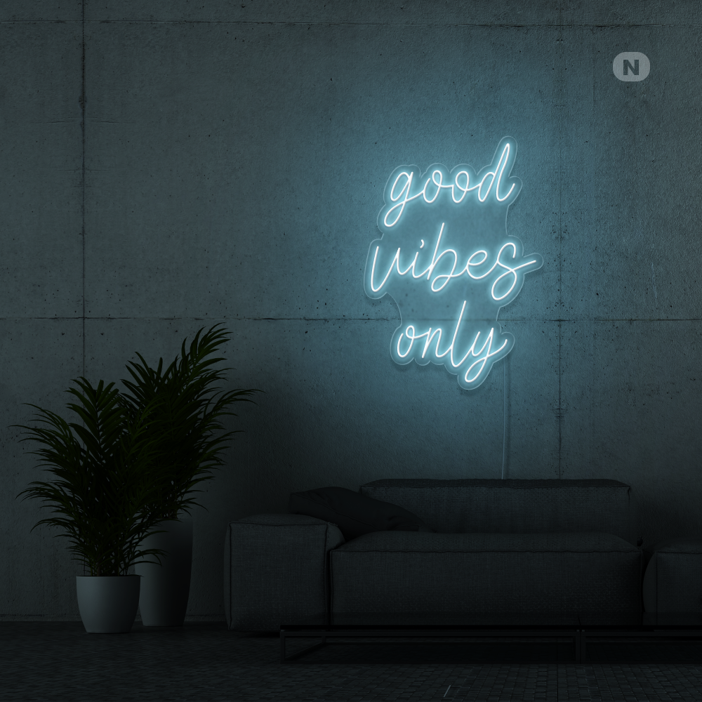 Neon Schild Good Vibes Only