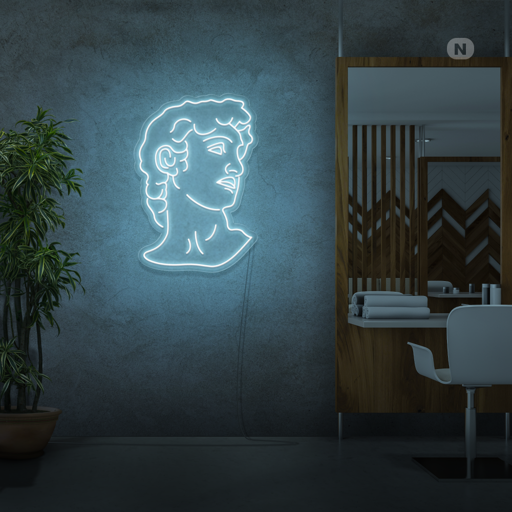 Neon Schild Michelangelos David