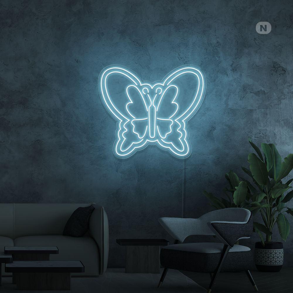Neon Schild Schmetterling