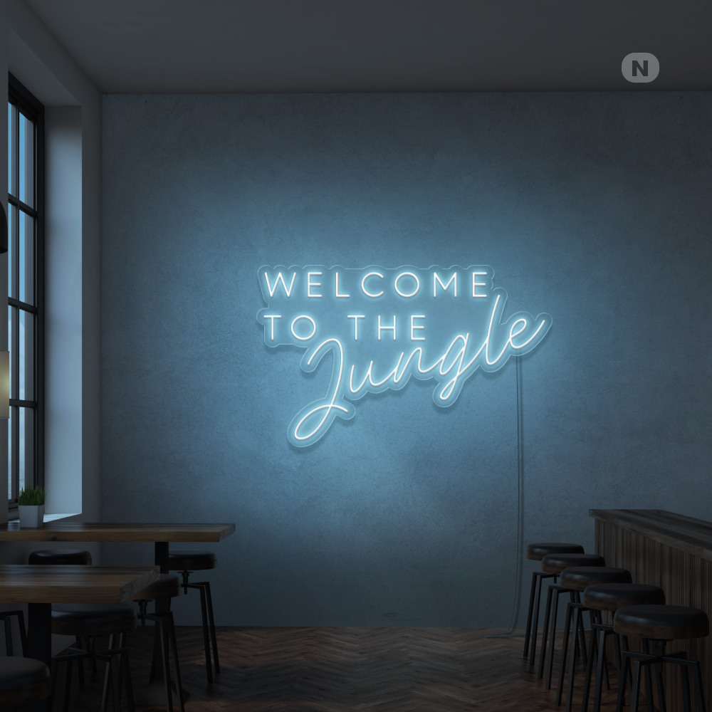 Neon Schild Welcome to the Jungle