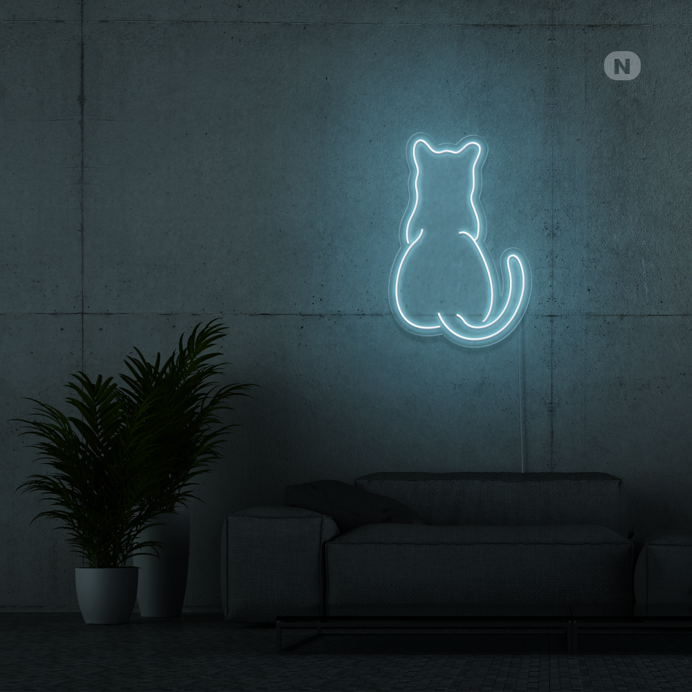 Neon Schild Katze