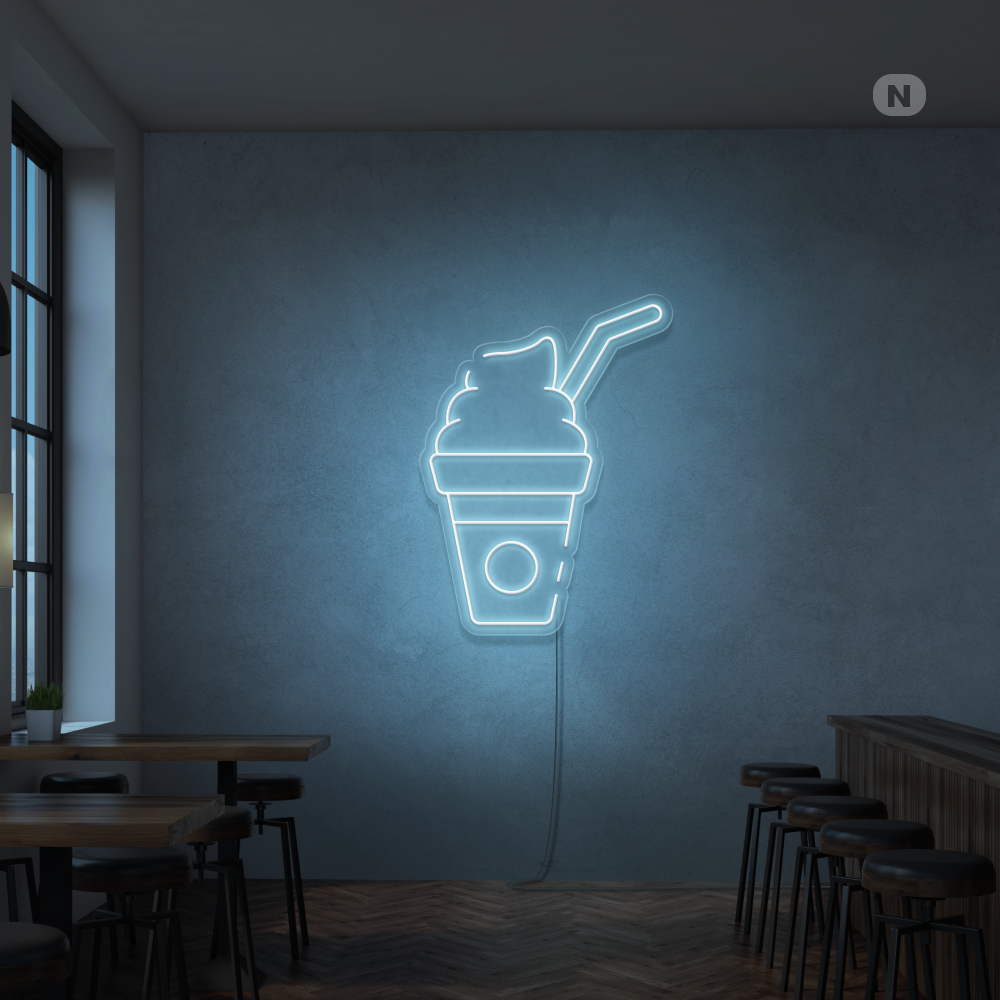 Neon Schild Milchshake