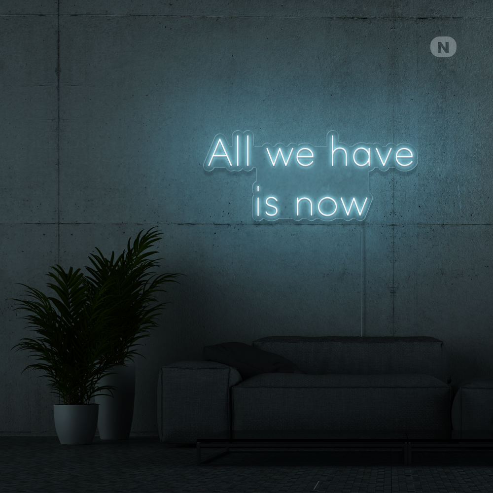 Neon Schild All we have is now