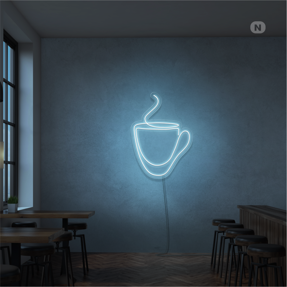 Neon Schild Kaffeebecher (RGB)