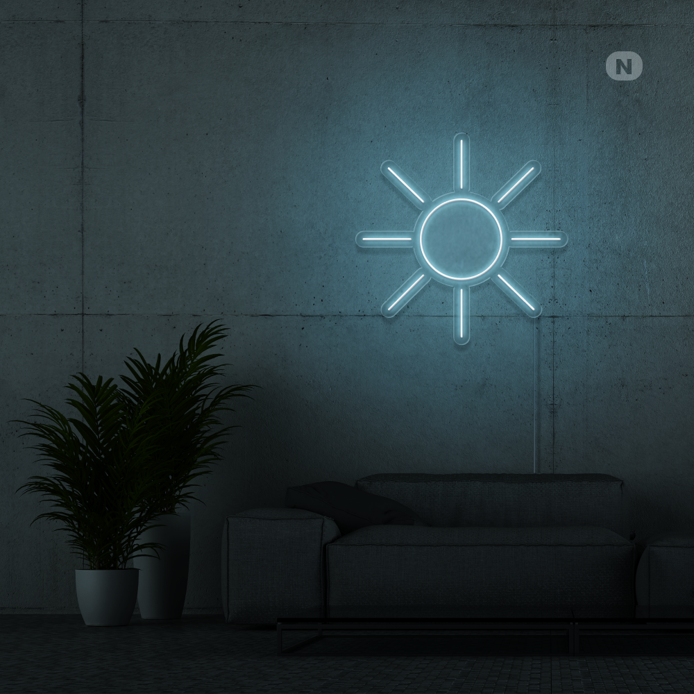 Neon Schild Sonne