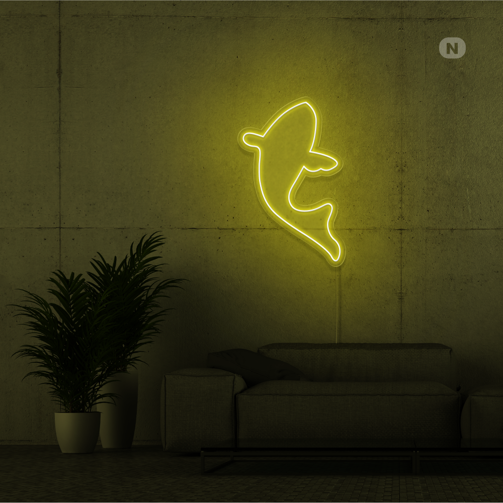 Neon Schild Fisch