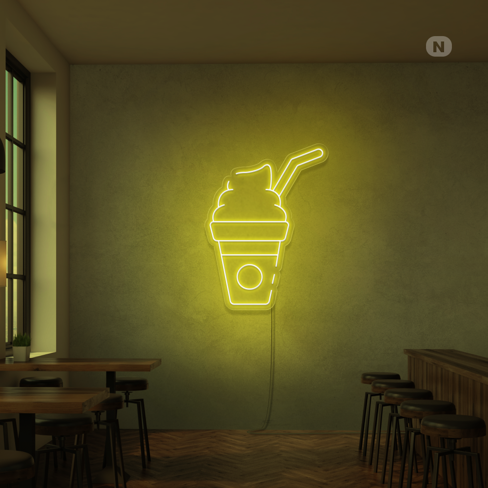 Neon Schild Milchshake