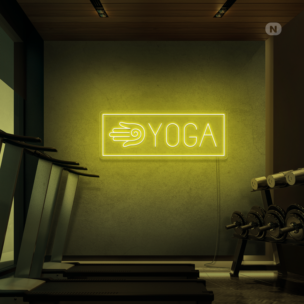 Neon Schild Yoga