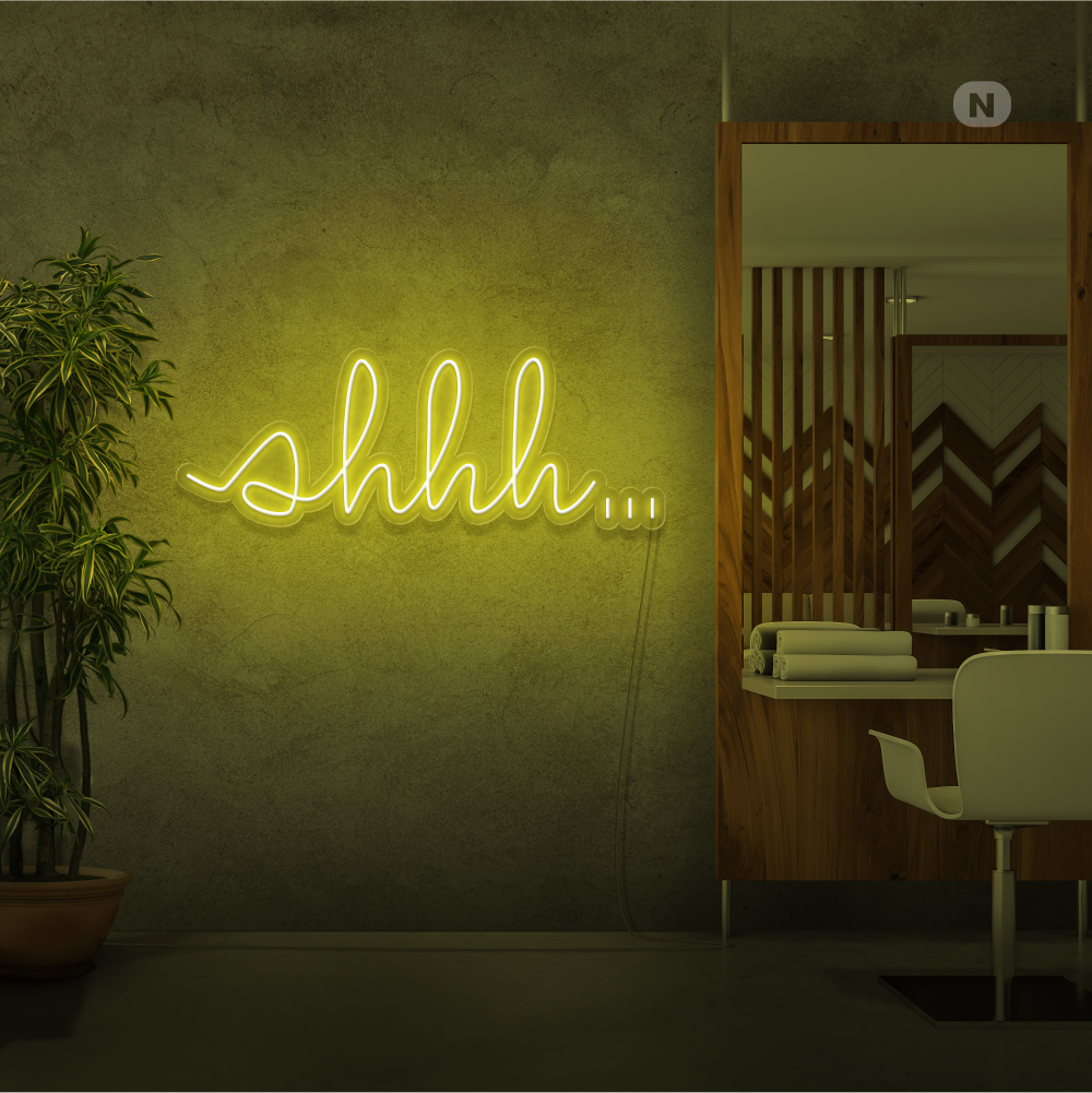Neon Schild Shhh