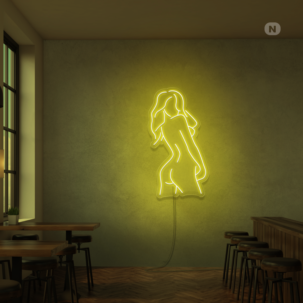 Neon Schild Exotisches Girl