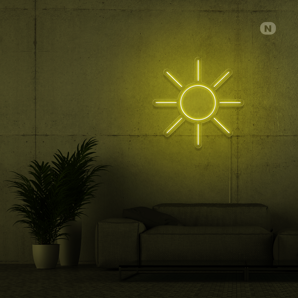 Neon Schild Sonne