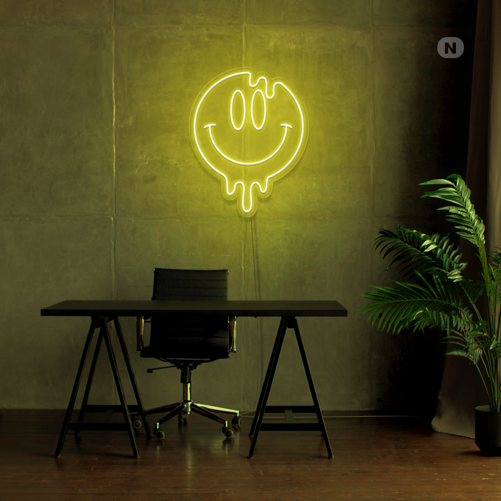 Neon Schild Smiley