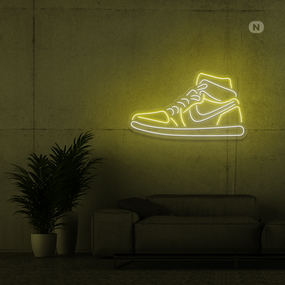 Neon Schild Schuh