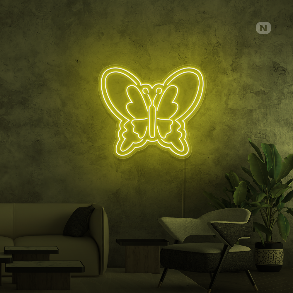 Neon Schild Schmetterling
