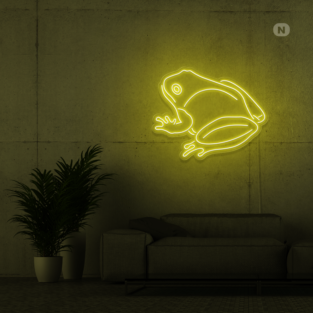 Neon Schild Frosch