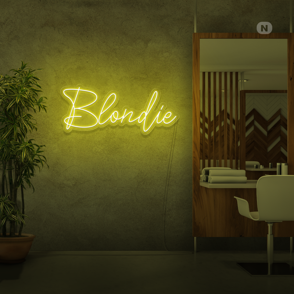 Neon Schild Blondie