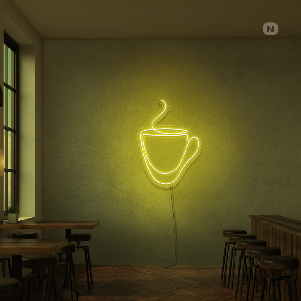 Neon Schild Kaffeebecher (RGB)