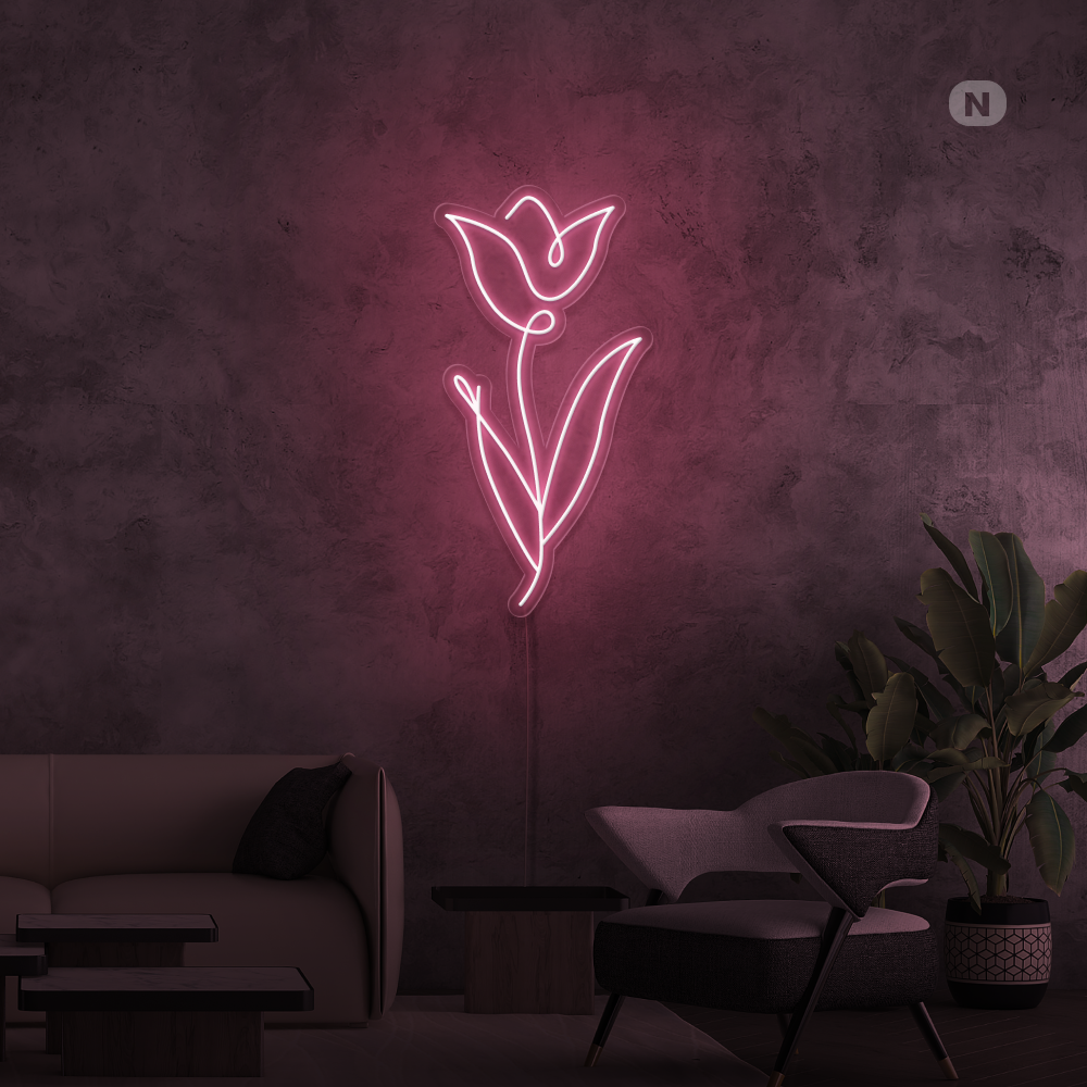 Neon Schild Rose