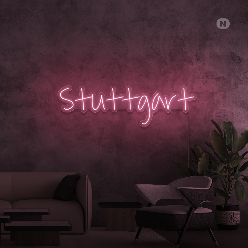 Neon Schild Stuttgart