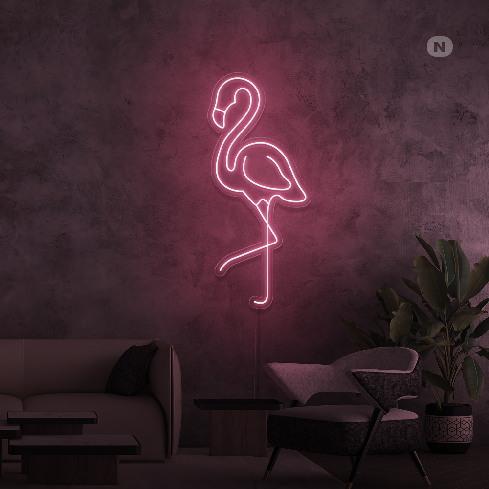 Neon Schild Flamingo