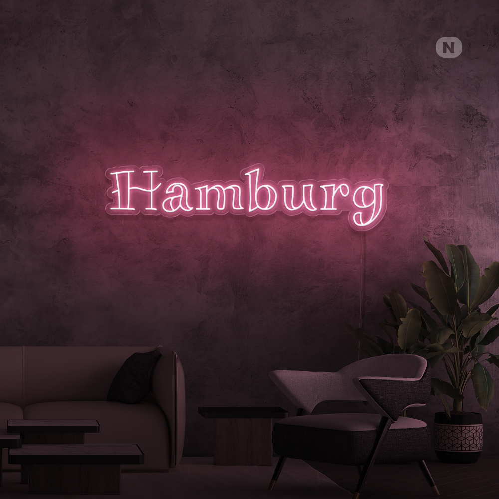 Neon Schild Hamburg