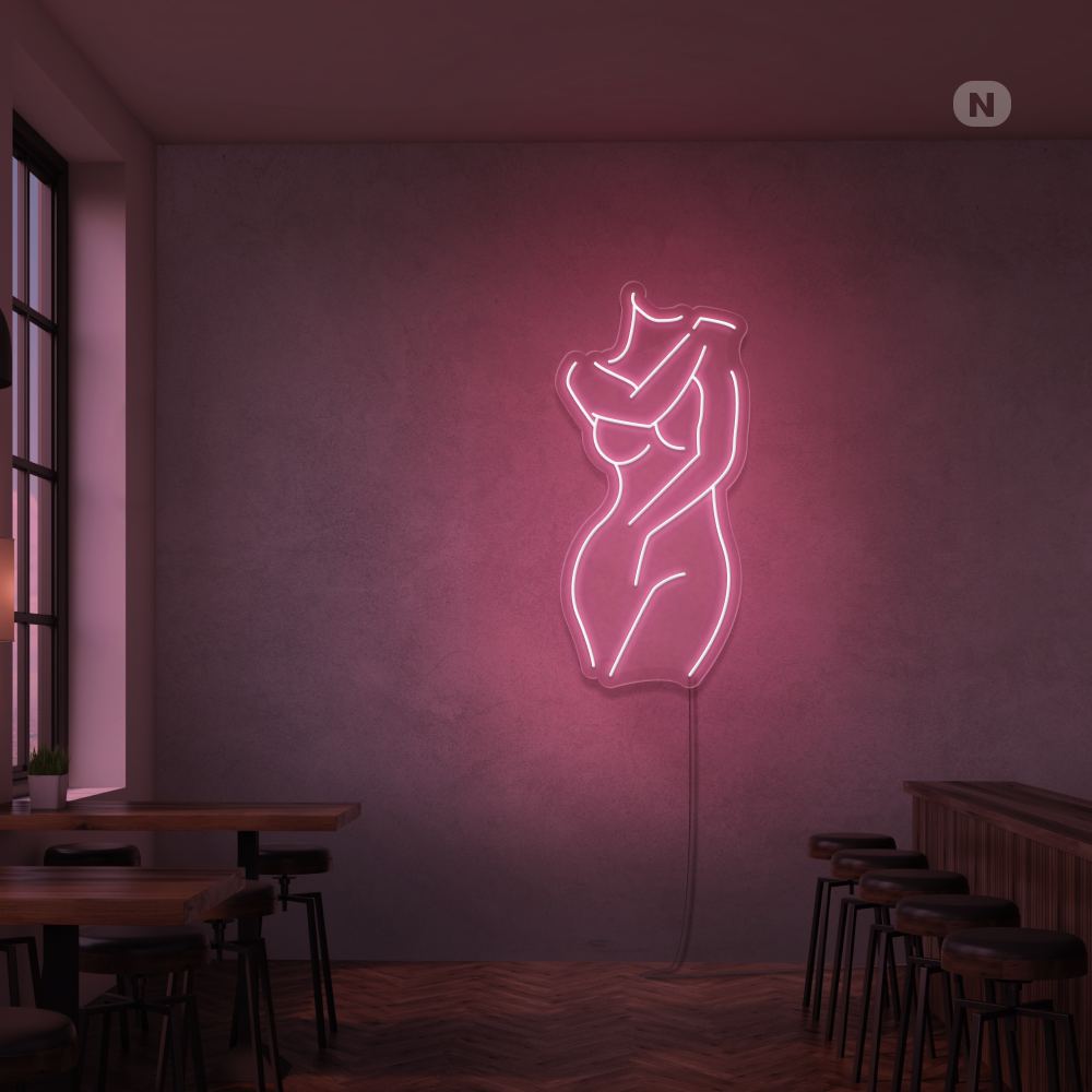 Neon Schild Sexy Mädchen