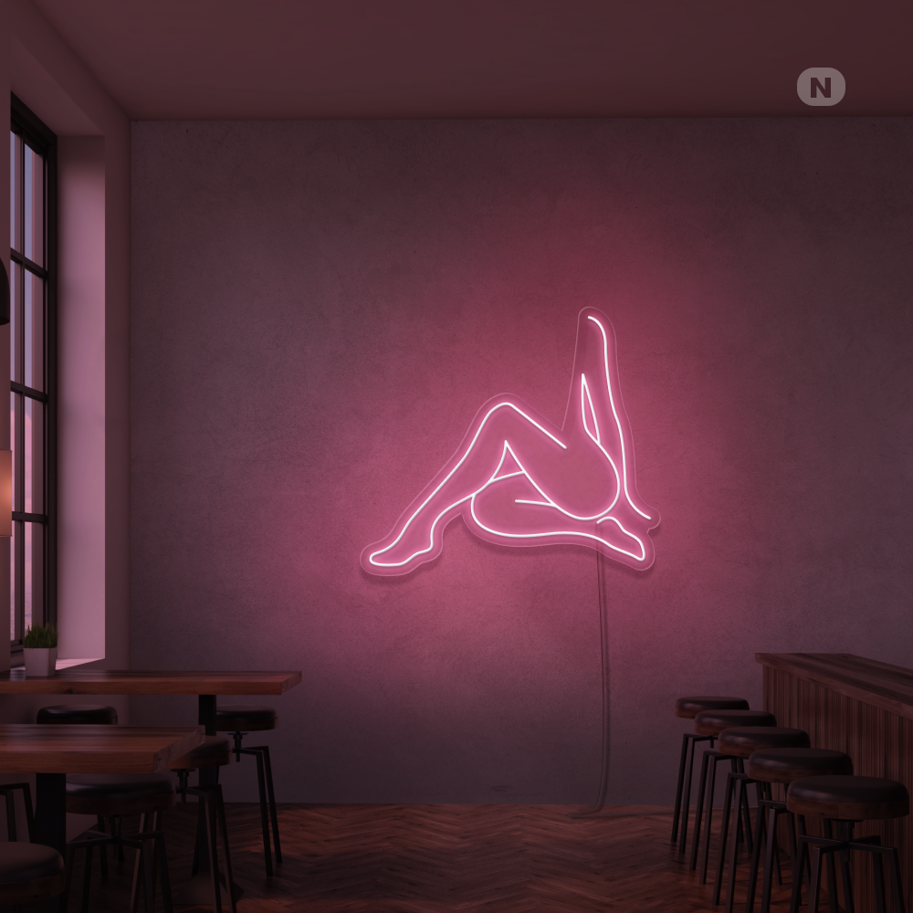 Neon Schild Sexy Mädchen