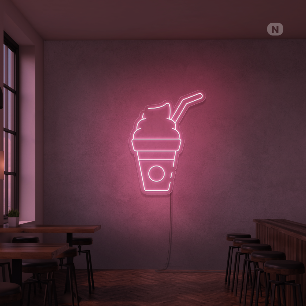 Neon Schild Milchshake
