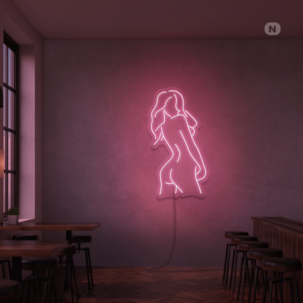 Neon Schild Exotisches Girl