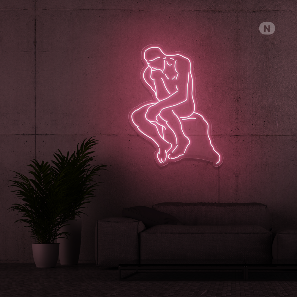 Neon Schild Der Denker