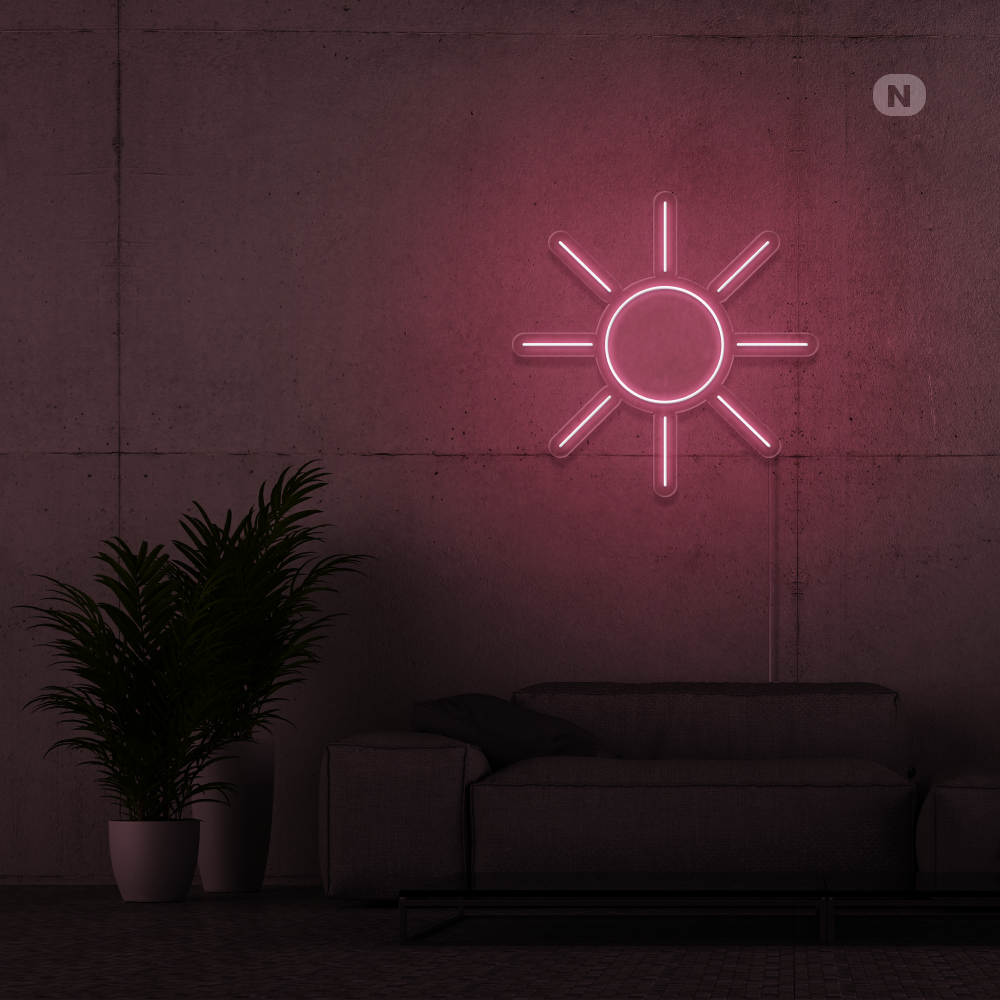 Neon Schild Sonne