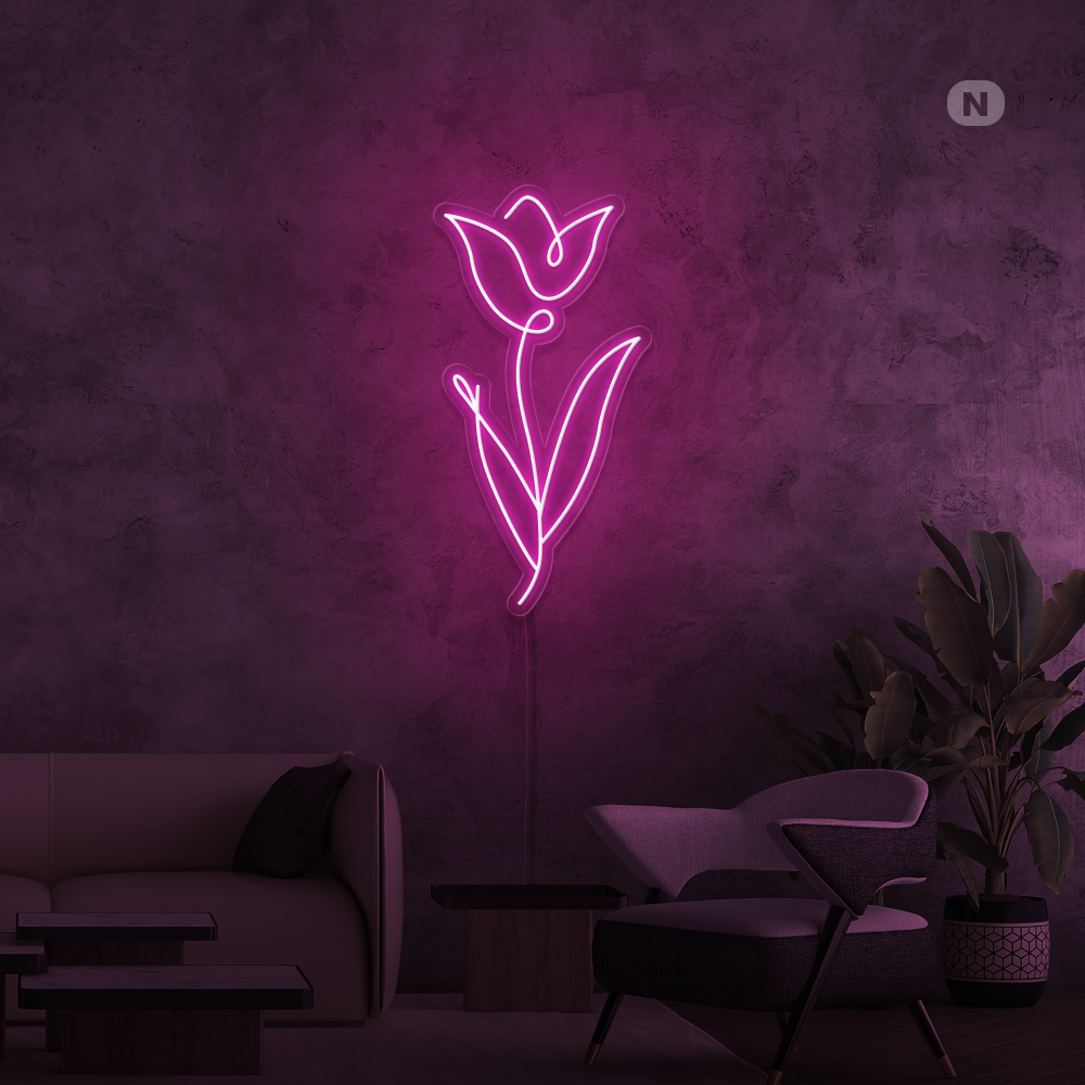 Neon Schild Rose