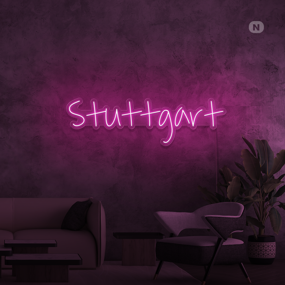Neon Schild Stuttgart
