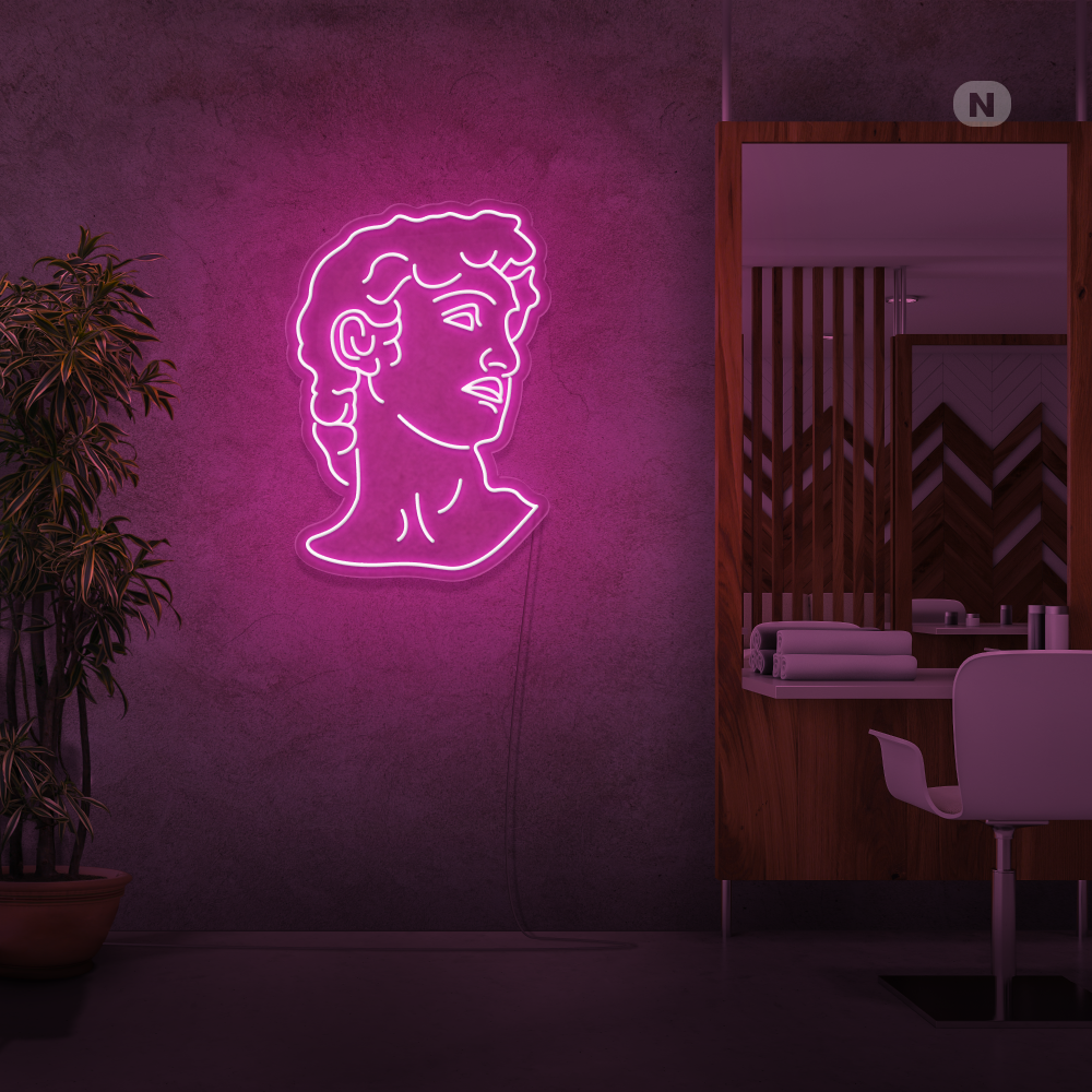 Neon Schild Michelangelos David