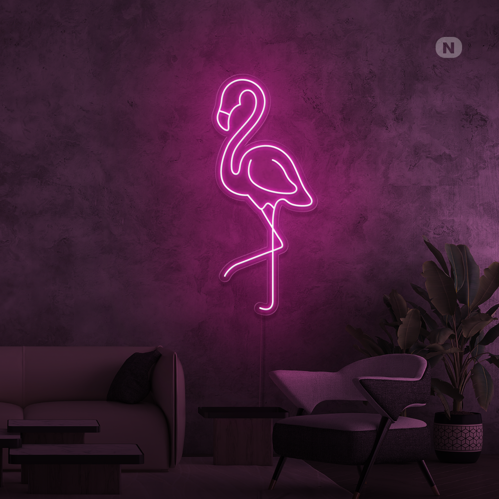 Neon Schild Flamingo