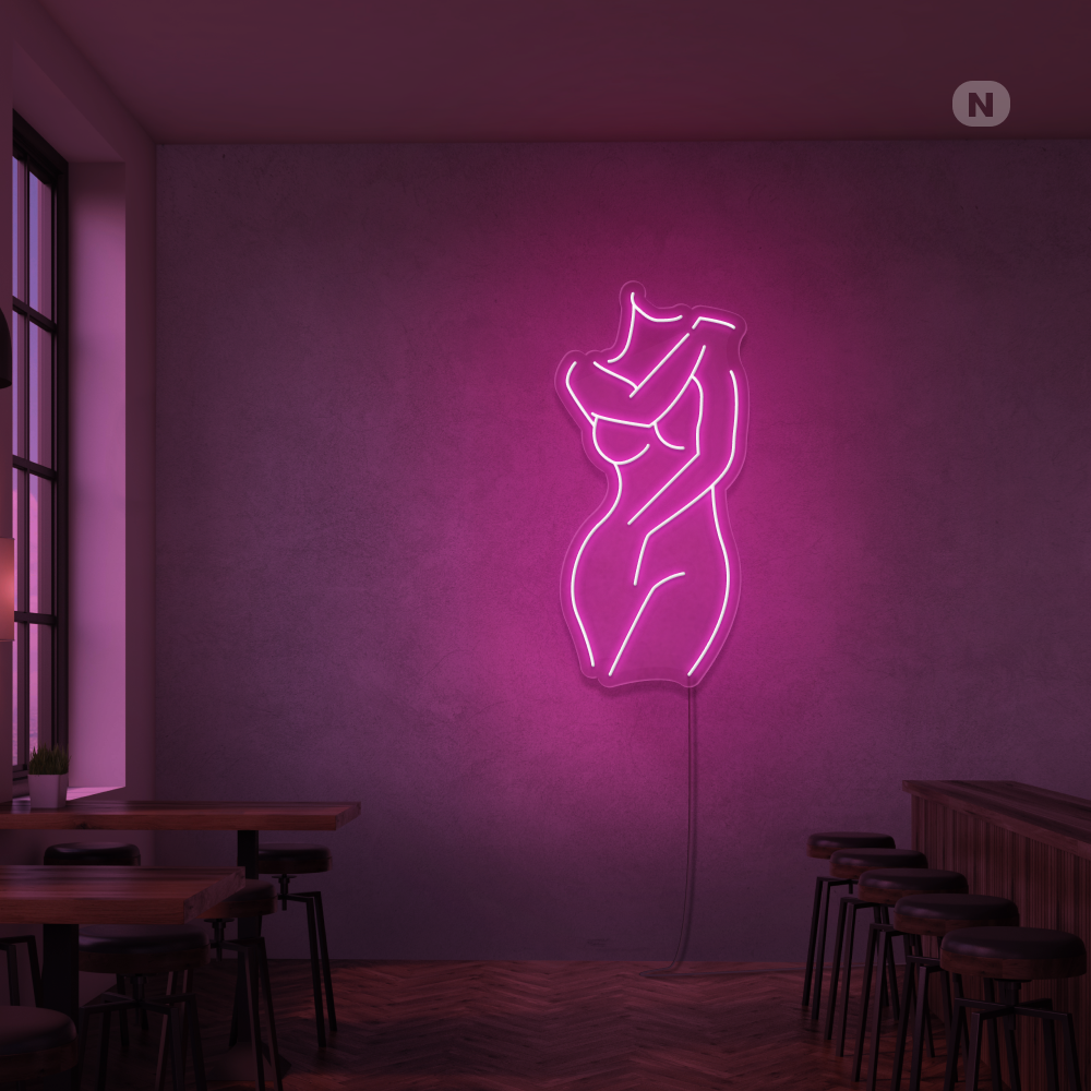 Neon Schild Sexy Mädchen