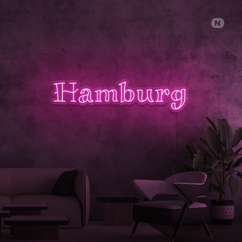 Neon Schild Hamburg