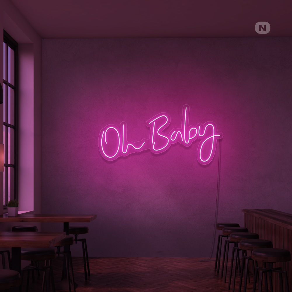 Neon Schild Oh Baby