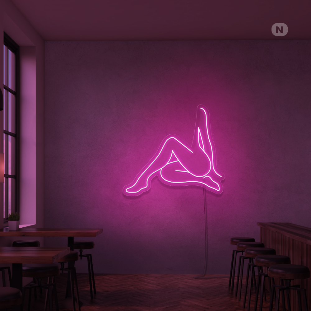 Neon Schild Sexy Mädchen