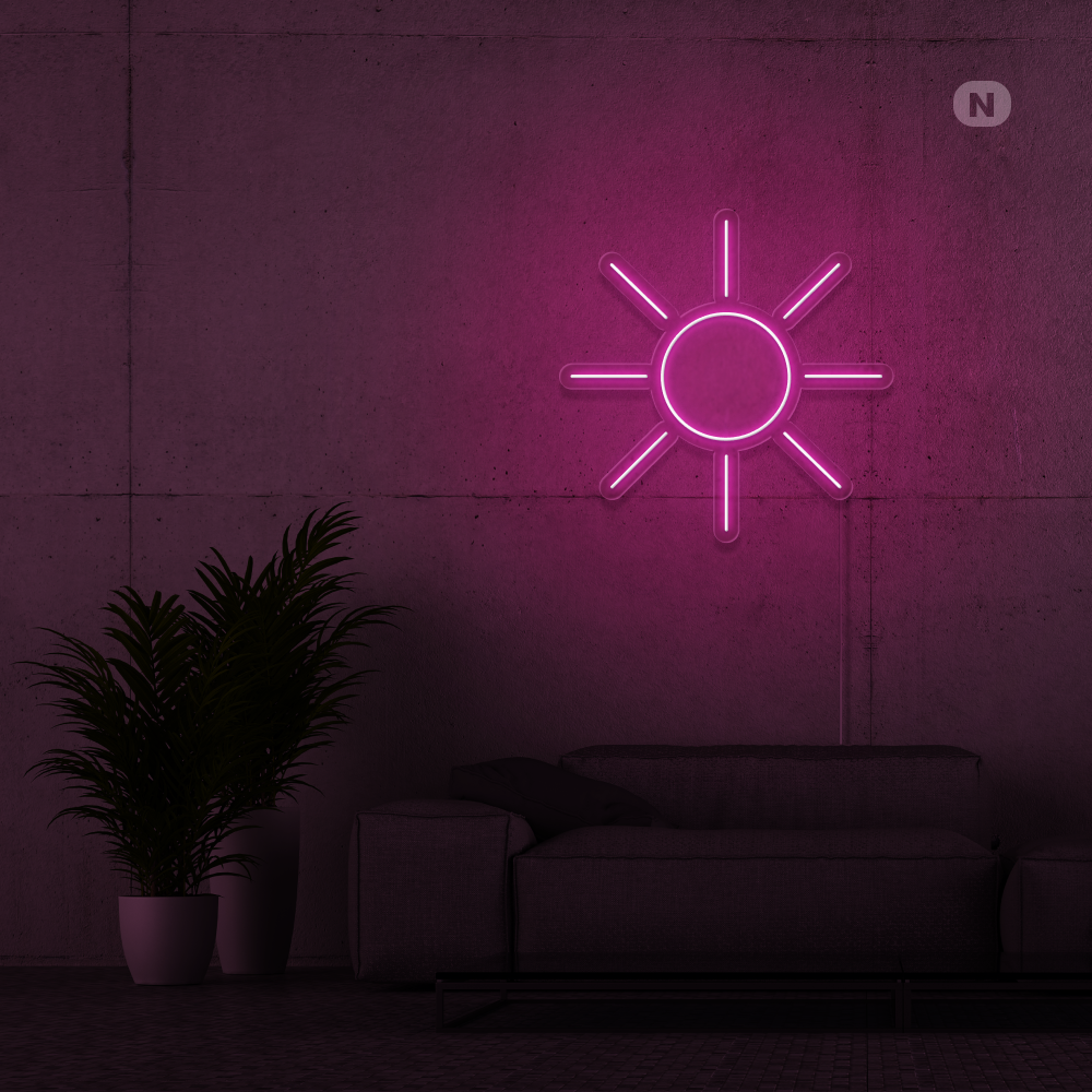 Neon Schild Sonne