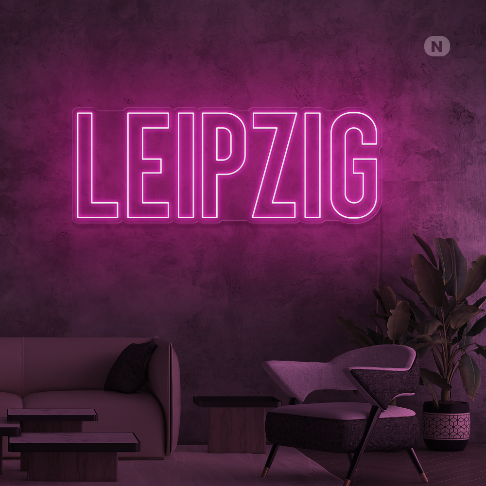Neon Schild LEIPZIG