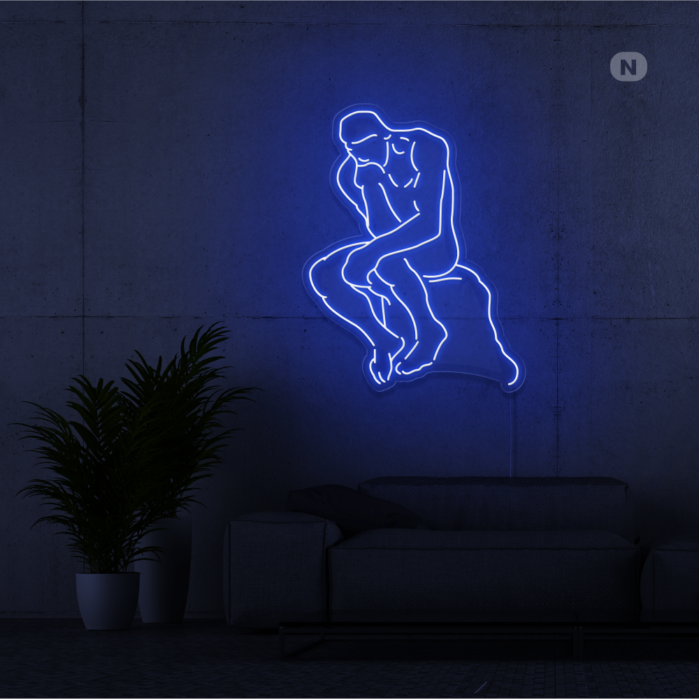 Neon Schild Der Denker