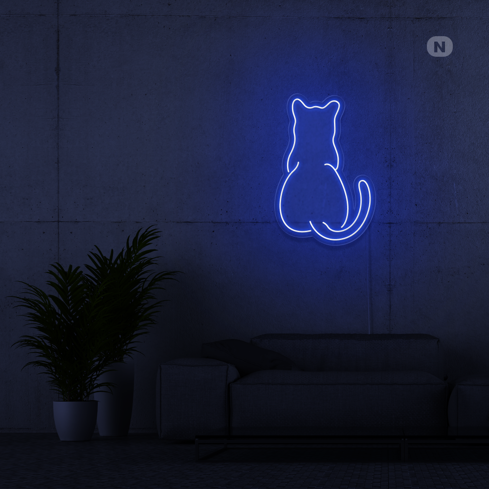 Neon Schild Katze