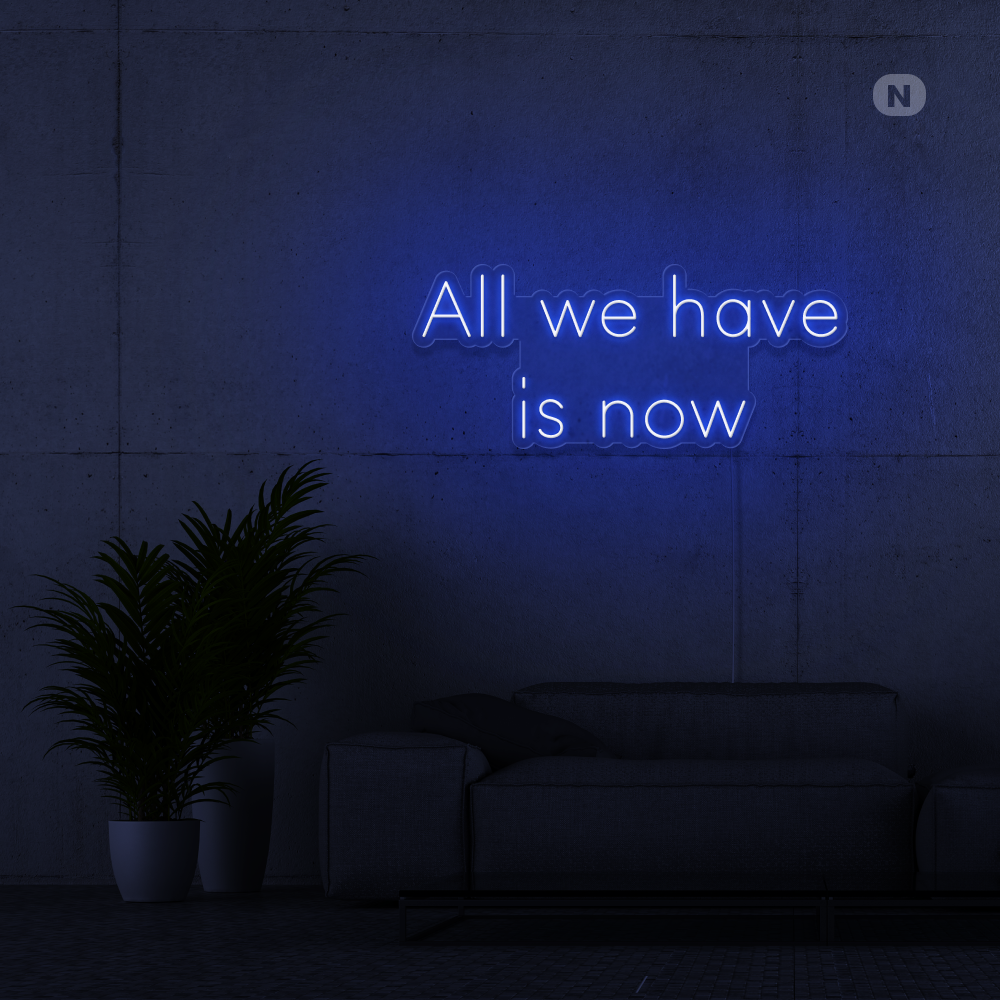Neon Schild All we have is now