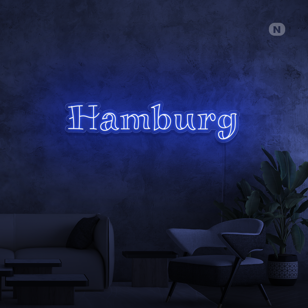 Neon Schild Hamburg