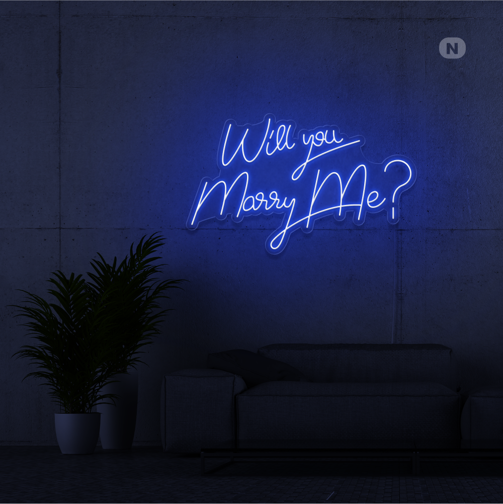 Neon Schild Will You Marry Me