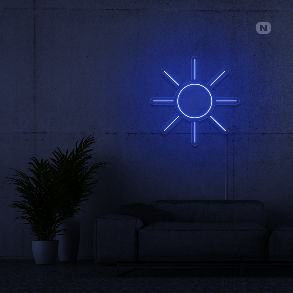 Neon Schild Sonne