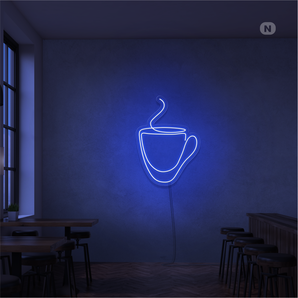 Neon Schild Kaffeebecher (RGB)